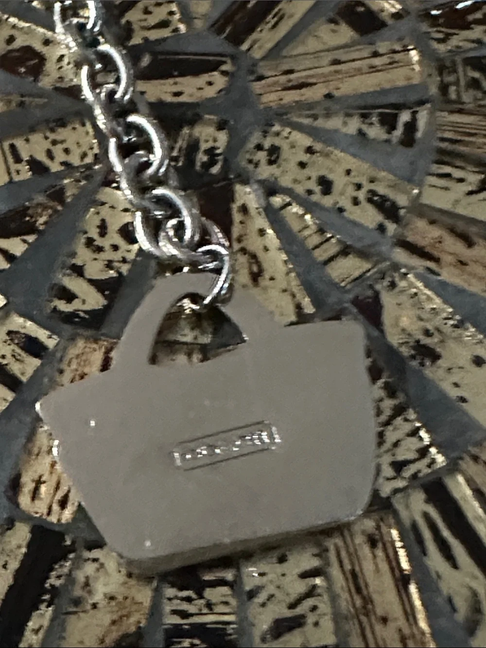 Coach Red Tote Bag Keychain Charm NWOT